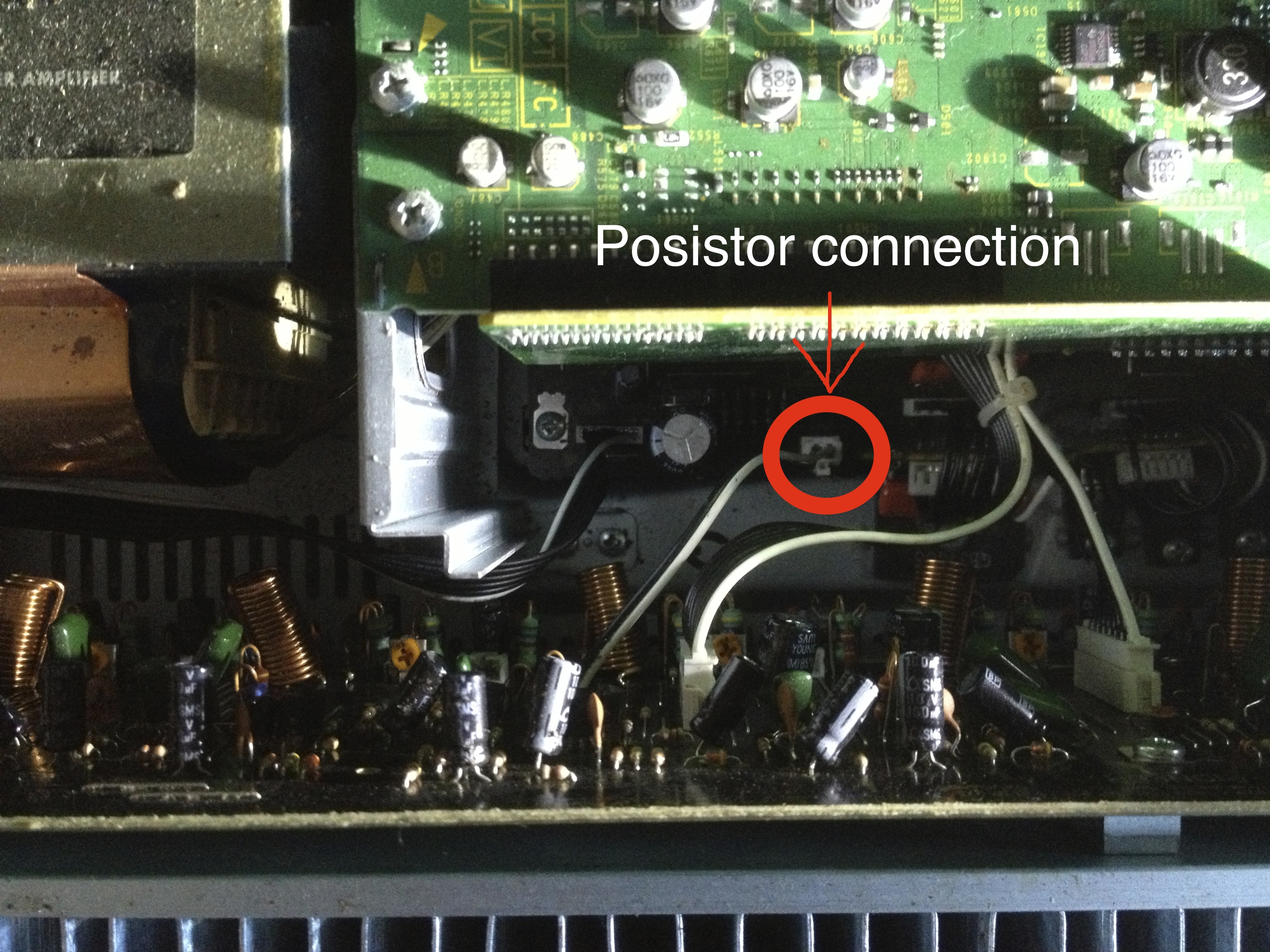 posistor connection